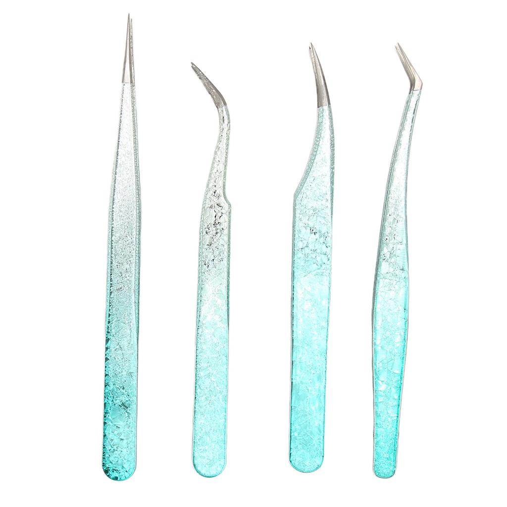 Nail Tweezers Lightweight Versatile Fine Point Stainless Steel Comfortable Grip Nail Art Tweezers