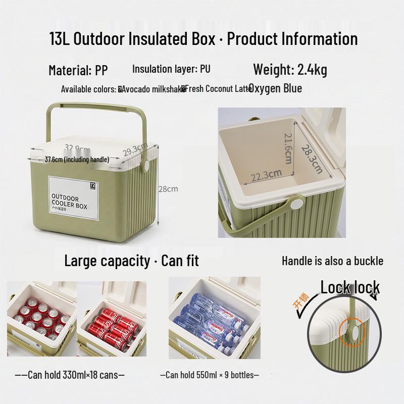Kebao KBCool Insulated Ice Box Cooler for Camping, Ice Cream, Breast Milk & Fishing