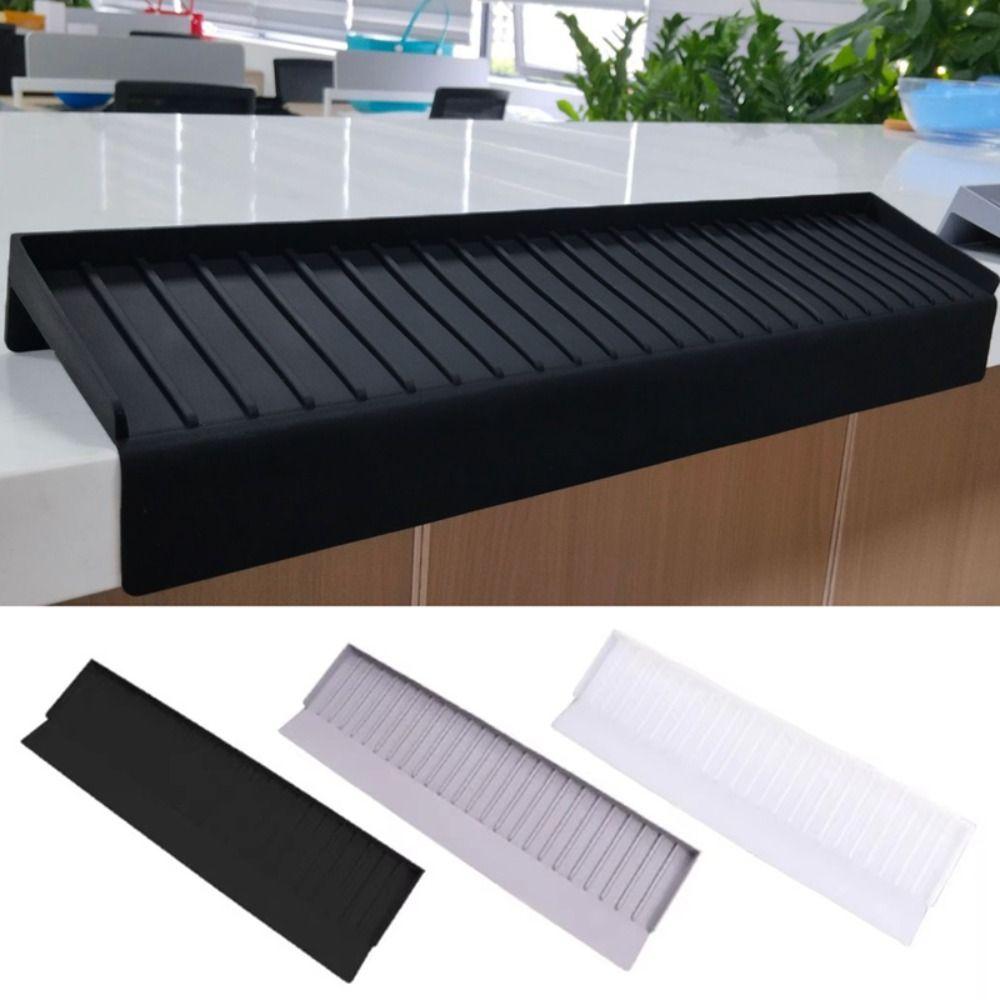 Silicone Kitchen Sink Water Baffle Splash-proof Drainable Sink Edge Protector Cuttable Sink Rim Splash Protector Countertop