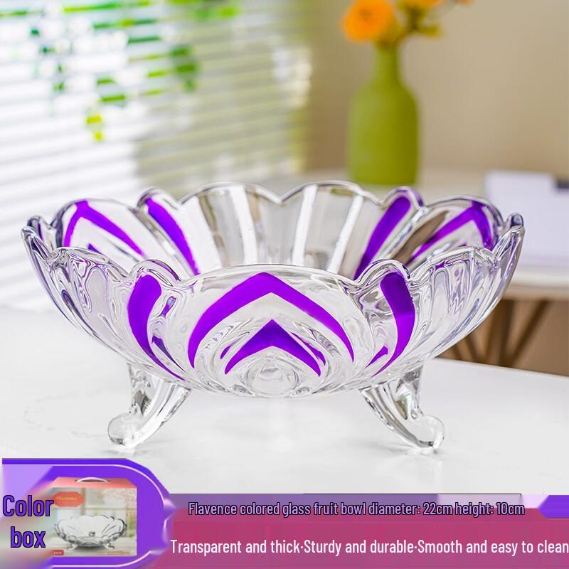 Flavinmci Creative Crystal Glass Fruit Plate