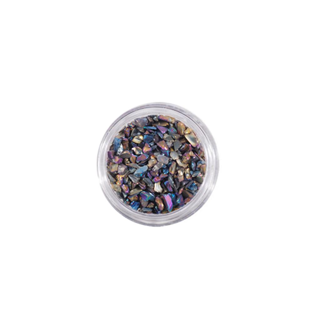 Nail Art Crushed Glass Stones Glitter 3D Tips Decoration Crystal Fragment
