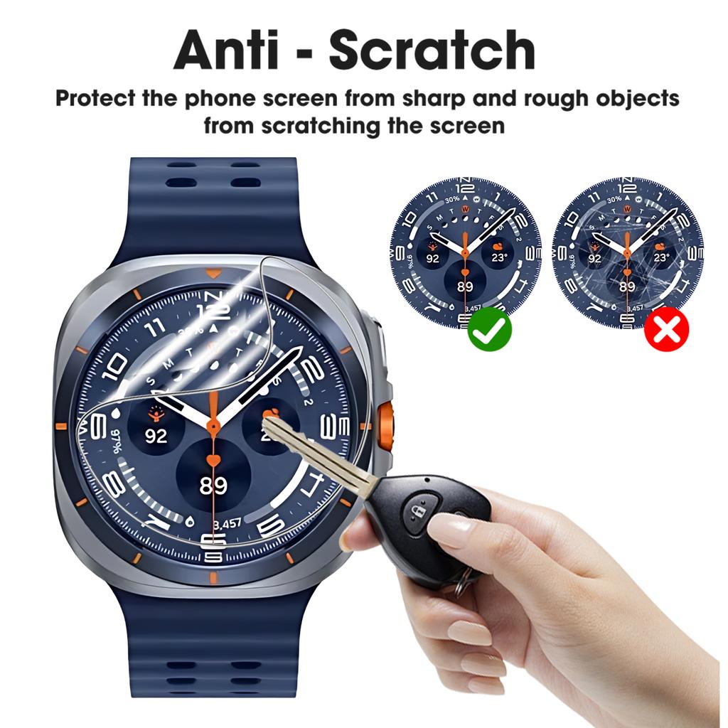 Měkká hydrogelová fólie pro Samsung Galaxy Watch 8 40mm 44mm Watch Ultra 47mm Watch7 6 5 4 Classic Měkké chrániče obrazovky Ne sklo