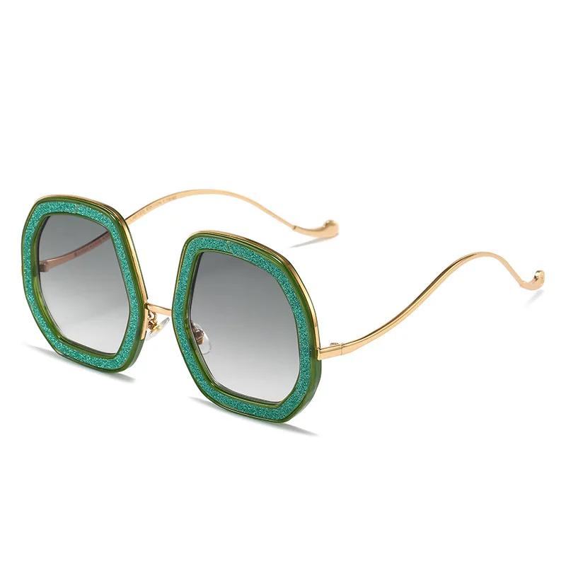 Duże Okulary Przeciwsłoneczne Kryształowe Damskie Chłodzące Projektant Damskie Luksusowe Odcienie Femme Okulary Przeciwsłoneczne Mskie