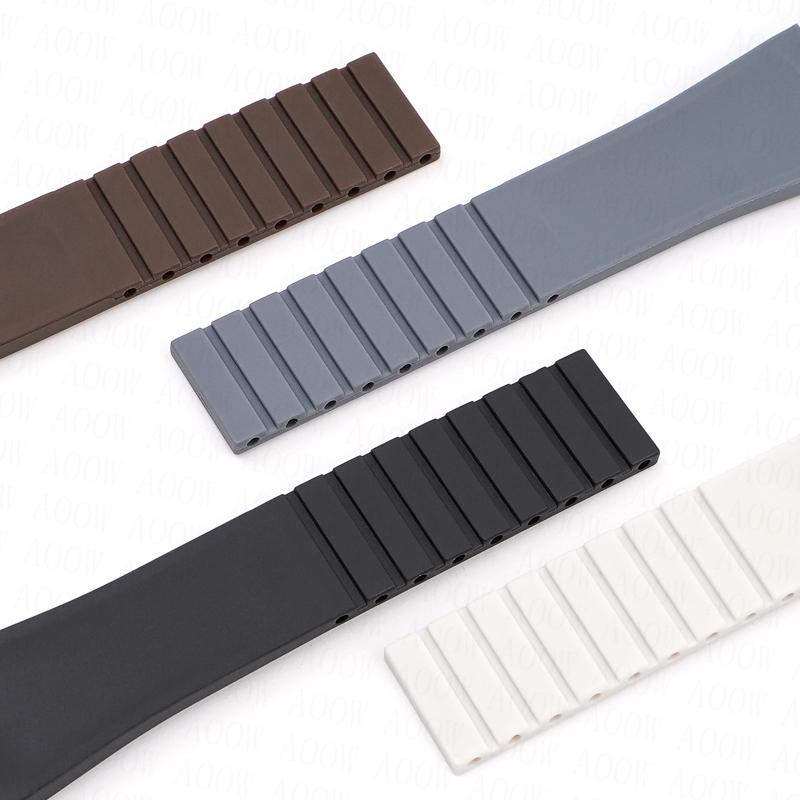 20mm Rubber Strap for Rolex GMT Daytona Submariner Waterproof TPU Curved End Replace Watch Band for Omega X Swatch MoonSwatch