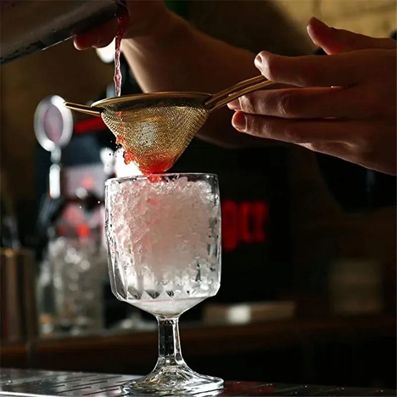 Cocktail Strainer Stainless Steel Tea Strainers Conical Food Strainers Fine Mesh Strainer Practical Bar Strainer Tools