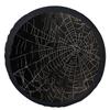 1pc Spider Web Wheel Cover Compatible For Most Cars - Fit Tire With Spider Web & Spider (Realistic Web & // Spiders) - Wheel Rim