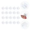 100 Pcs Pen Clip Buckle Whiteboard Holders for Notebook Pencil Clips Adhesive Desk Plastic Bracket