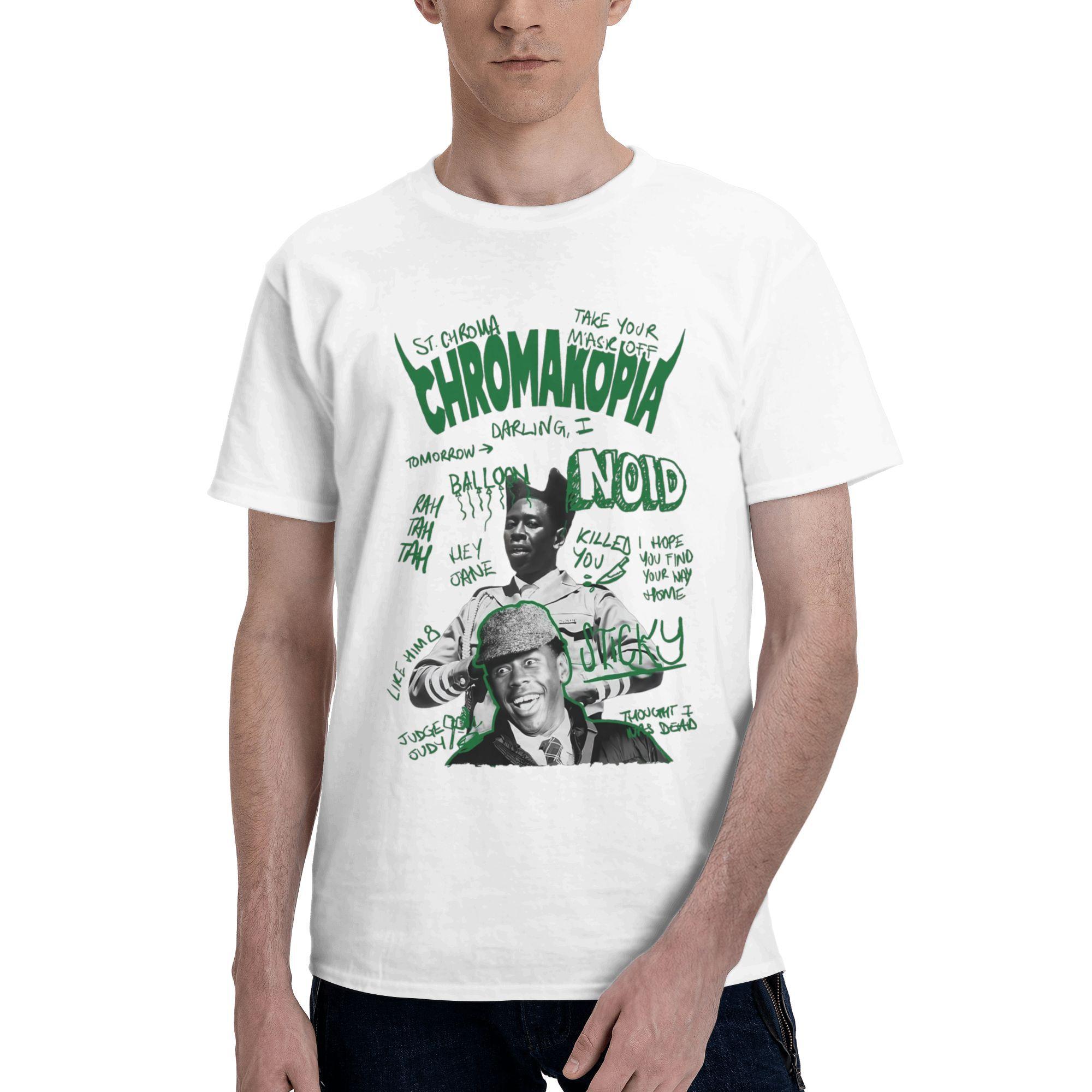 2025 TShirt Chromakopia Album Men Clothing Tour Harajuku Vintage Unisex High Quality Cotton TShirts Graphic S