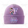 Anime Cartoon KPop Knitted Hat Winter Warm Windproof Hat Cartoon Anime Letter Pattern Knitted Hat Children's Birthday Gift