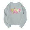 Children's Fashionable Lightweight Long-sleeved Round Neck Pullover With Pockets Printed Pullover