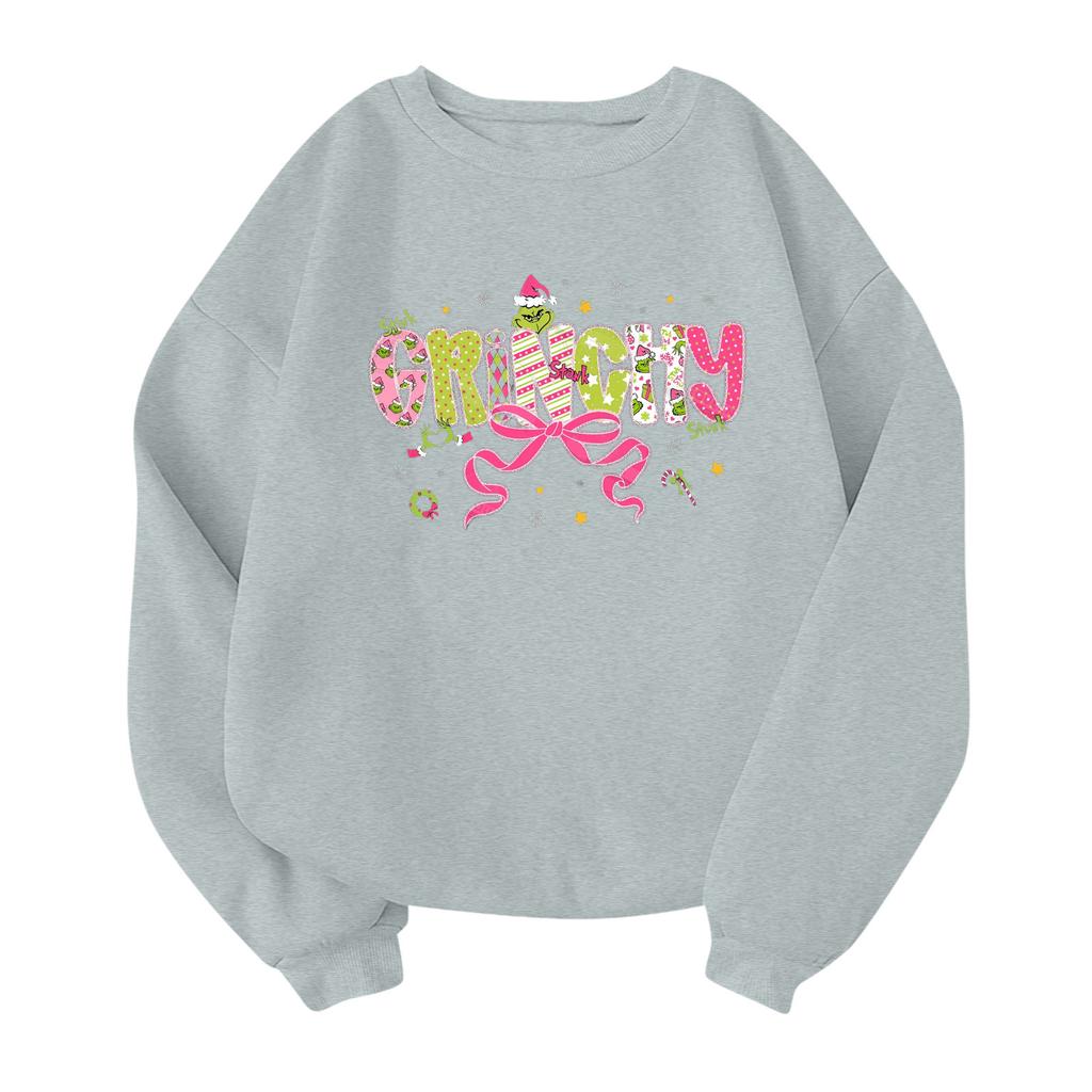 Children's Fashionable Lightweight Long-sleeved Round Neck Pullover With Pockets Printed Pullover