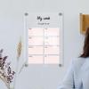Acrylic Dry Erase Calendar Board To Do List Whiteboard for Wall Decorative