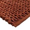Tapis de bain - EDEN - Arielle - Chenille relief - 50 x 80 cm - Terracotta