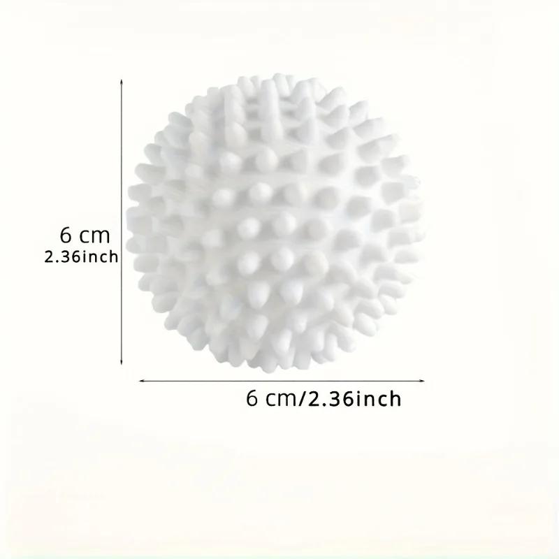 Natural Reusable Laundry Balls 4 Pack - Clothes Softener Wash Helper Remove Hair Prevent Tangling & Static Free Laundry Tools