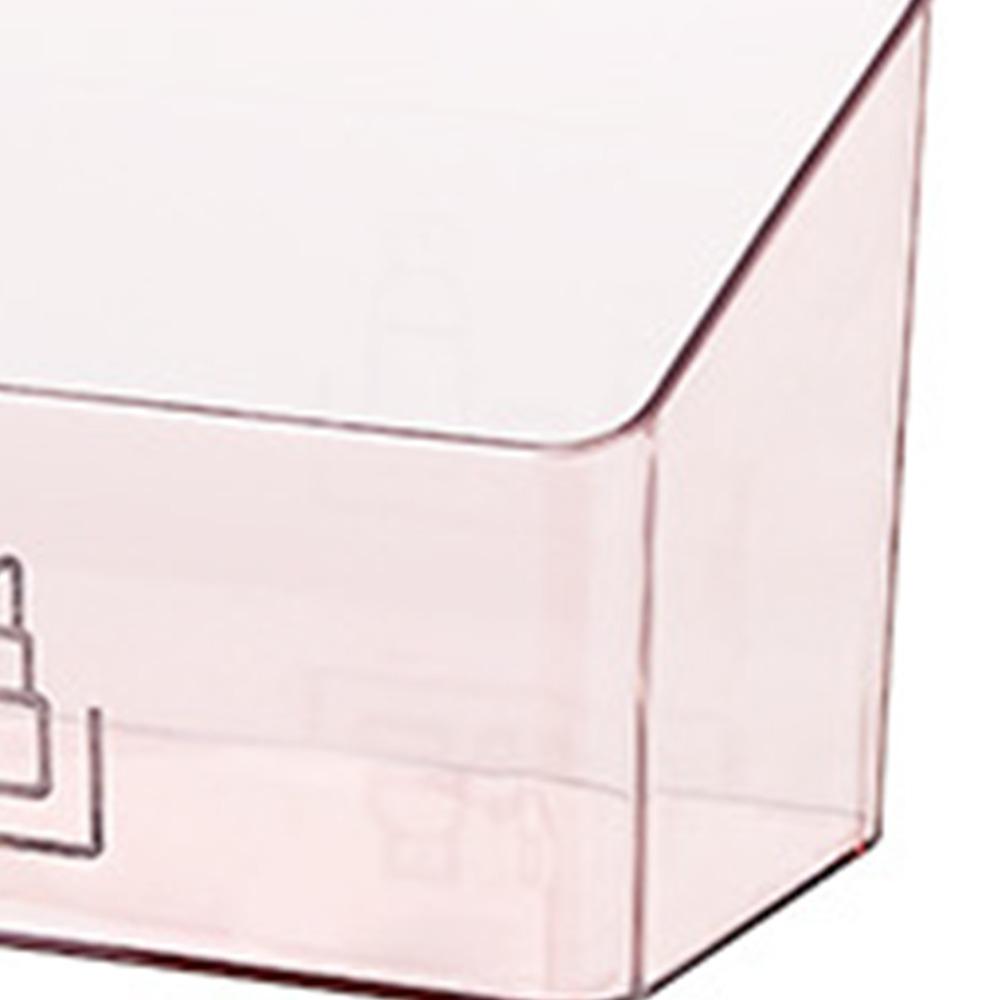 Gabinete de Espelho Retangular PS Organizador de Cosméticos Maquiagem Organizador de Joias Caixa de Armazenamento de Mesa Desktop