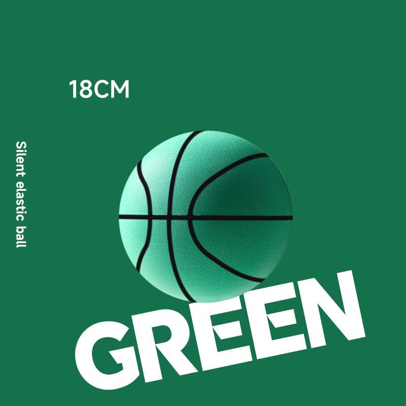 

18/21/24 см Прыгающий Бесшумный Мяч Комнатный Бесшумный Баскетбольный Мяч с Кольцом Высокоэластичный Легкий Мини-Баскетбольный Мяч Детские Подарки Ball No. 3 зелёный