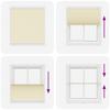 Cream Pleated Blind 115X100 Cm Fabric Width 114.4Cm