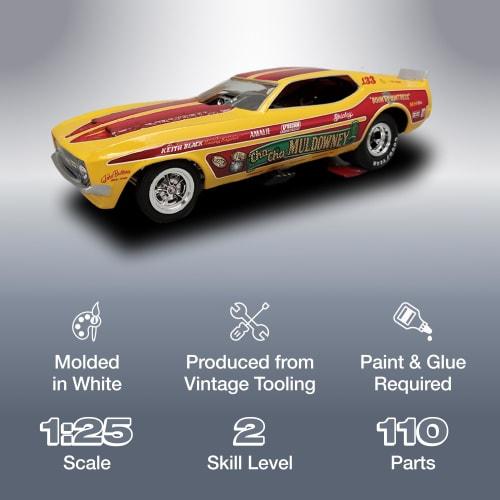 MPC 1/25 Shirley Muldowney Long Nose Mustang Funny Car Plastic Model Kit MPC1001