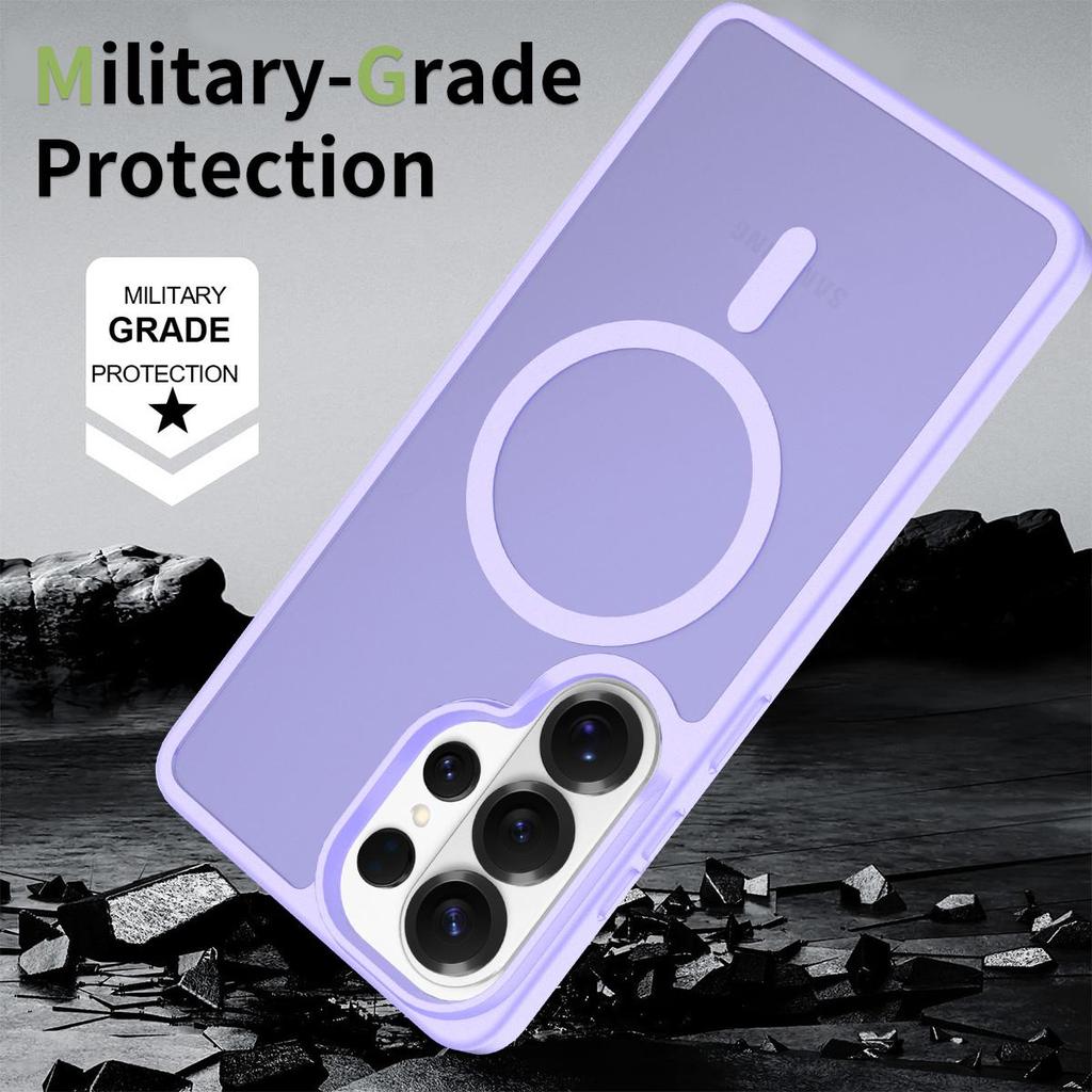 Rugged Skin Feel Magnetic Matte Phone Case For Samsung Galaxy S26 S25 S24 S23 S22 Ultra Plus FE S25Edge Anti-drop Protect Cover