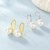 S925 Sterling Silver Retro Pearl Earrings: Elegant, Trendy, and Versatile Women's Jewelry