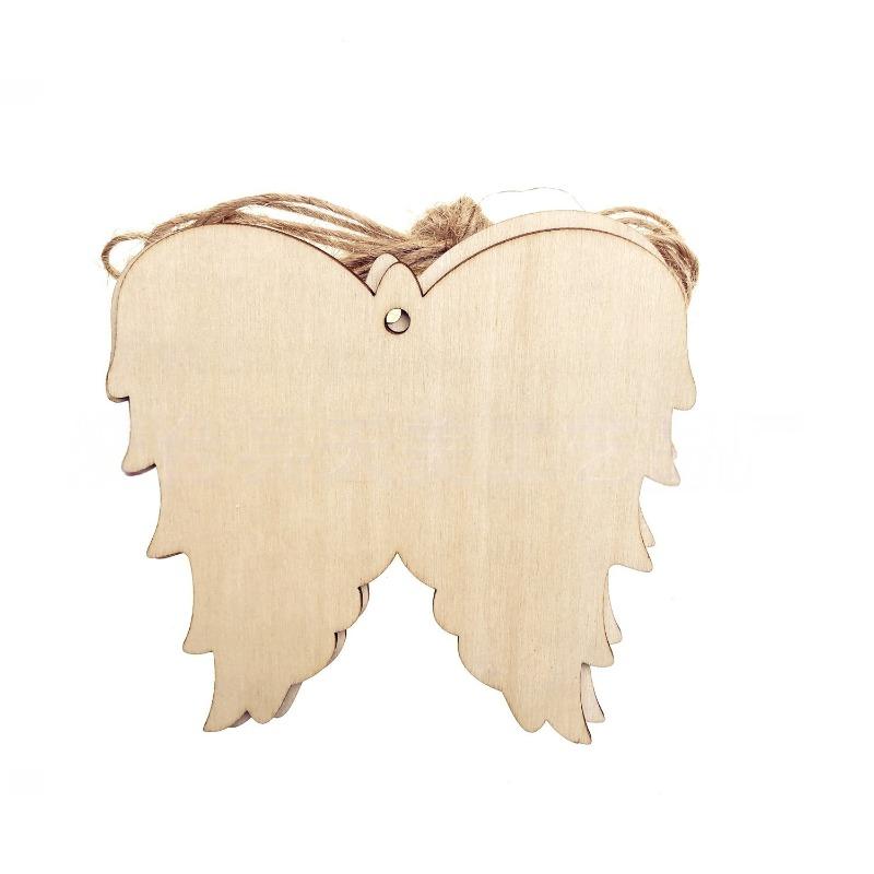 10PCS Wooden Christmas Ornaments Wood Slices DIY Blank Hanging Ornaments Kit for Crafts Centerpieces Christmas Tree Decorations