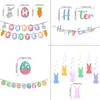 Easters Eggs Letter Garlands Hanging Banners for Home School and Event Decoration Store Window Display Accessories