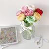 1pcs Smooth Writing Peony Ballpoint Pen Bouquet Simulation Stationery Pen Funny Flower Pen  Gift