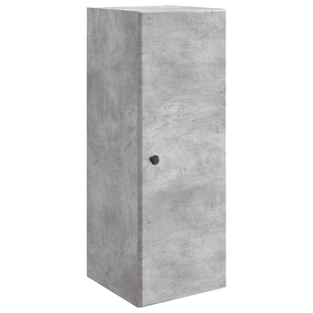 Wall Mounted Cabinet Concrete Grey 33 x 34.5 x 90 cm Particleboard