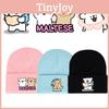 Maltese Winter Knit Hat With Printed Design For Men Women Casual Cold Weather