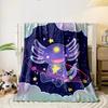 Celestial Axolotl Galaxy Blanket Bedroom Blanket for Livingroom Couch Lunch Break Soft Throw for Friend's Festival Gift