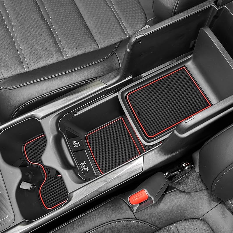 SENSHINE For Honda CR-V CRV Accessories    Cup Holder Ert Center Console Liner Trim Door Packet Mats Non-Slip Anti Dust Premium  Interior 20PC Set