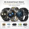 Android Smartwatch, 6gb+128gb, Men's Round Watch, With Sim Card For Calling, 1.5-Inch Amoled Camera