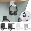 Punch-Free Wall-Mounted Under-Desk Headphone Stand for Over-Ear Gaming - Multifunctional Storage for Student Dorms