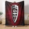 Cagliari Fußball Club Wappen Flanelldecke, Weiches Polyester, Modernes Design, Ganzjahres für Camping, Reisen, Geschenke für Feiertage oder Geburtstage