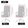 Stretch Computer Office Chair Cover With Durable Zipper Removable Spandex Rotating Boss Chair Slipcovers Anti-Dust M/L Sizes