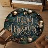 1PC Merry Christmas Office Round Area Rug, Under Office Chairs Bedroom Living Room Home Decor,Carpet for Office, -1110262
