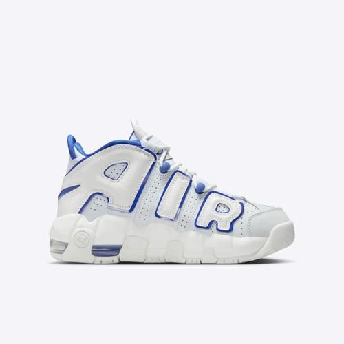 Nike Air More Uptempo Casual Shoes Summit White/Racer Blue FN4857-100 Youth