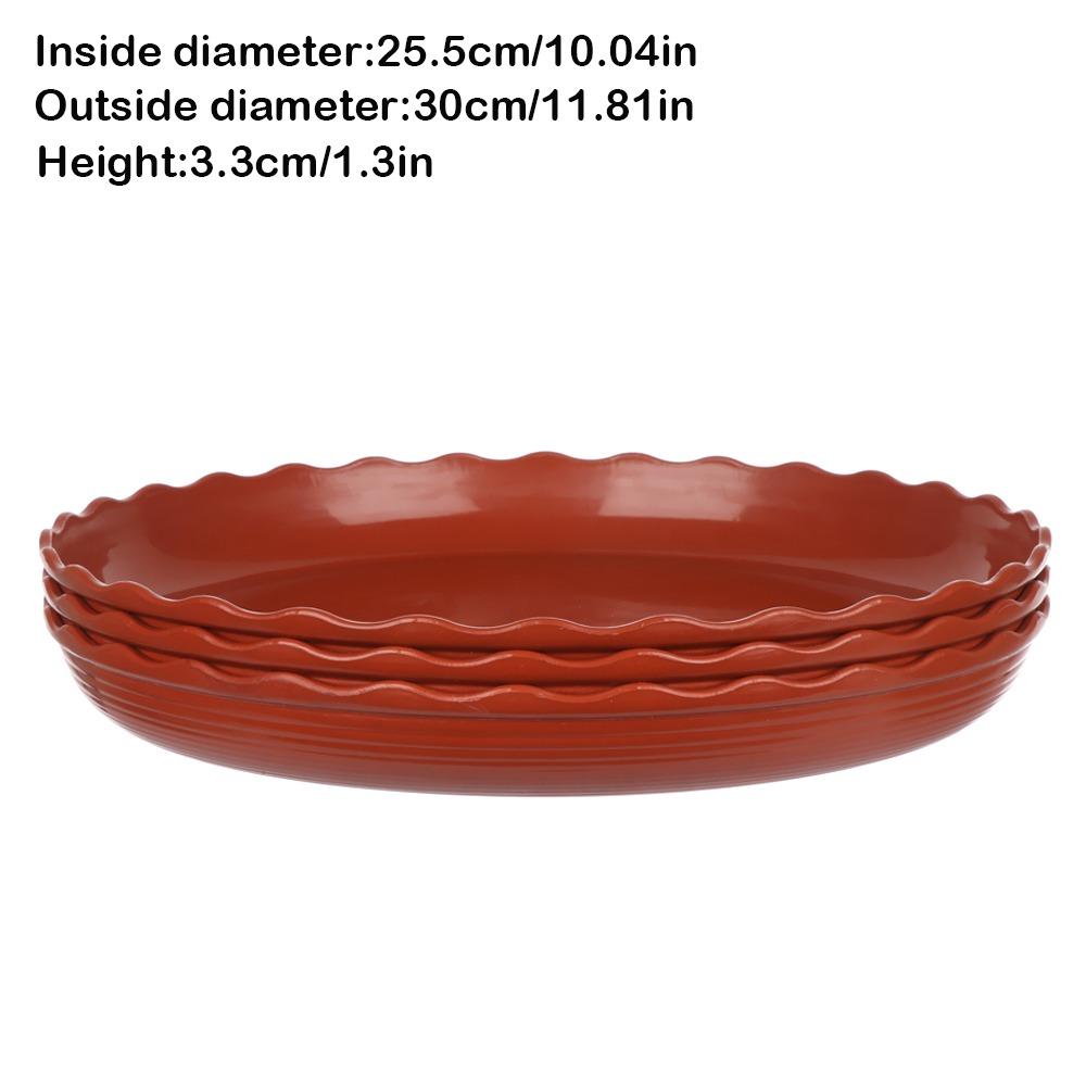 High Quality Plastic Plant Pot Tray Wave Round Durable Drip Trays Heavy Duty Flower Tray Indoor And Out Door Plant