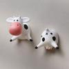 Cow Refrigerator Stickers Lying On Their Stomachs Cartoon Cute 3D Three-Dimensional Resin Magnets Creative Art Design Kitchen