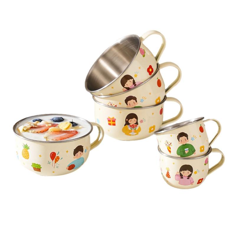 80/220Ml Stainless Steel Water Cup Mug For Kids Anti Scalding Milk Coffee Cup Mini Cute Drinking Mug Coffee Cups