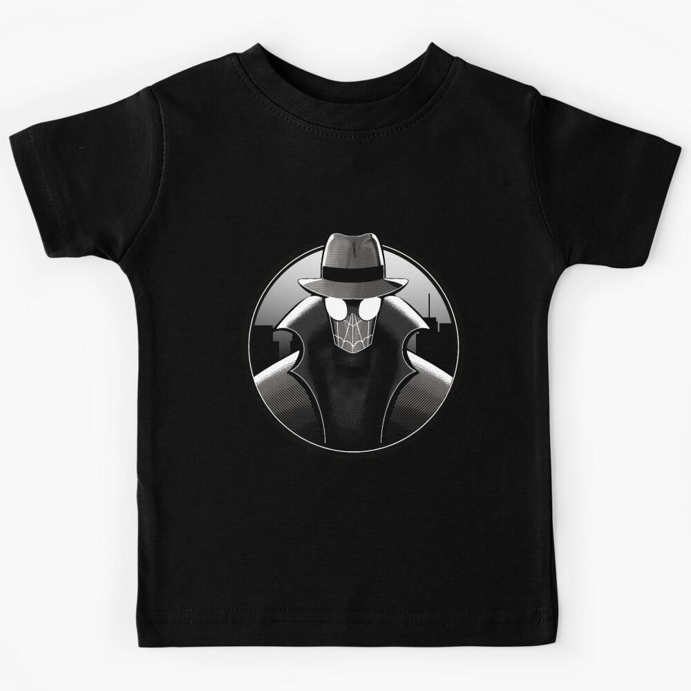 Spiderverse Spider-Noir Black and White Universe Kids T-Shirt 140