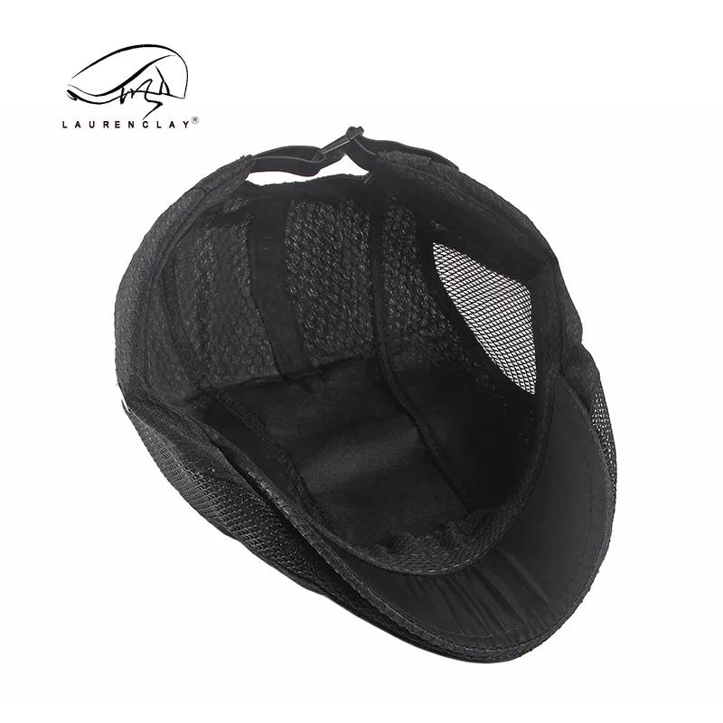 Oohmy Adjustable Summer Hat Vintage Breathable Mesh Newsboy Beret Ivy Cap Cabbie for Men And Women Fashionable Outdoor Headwear