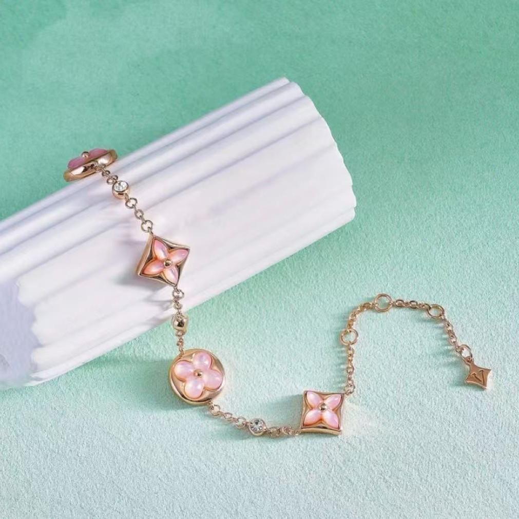 Wysoka wersja Seiko donkey house romb Fritillary naszyjnik czterokwiatowy czterolistna koniczyna pięciokwiatowa bransoletka donkey house bransoletka