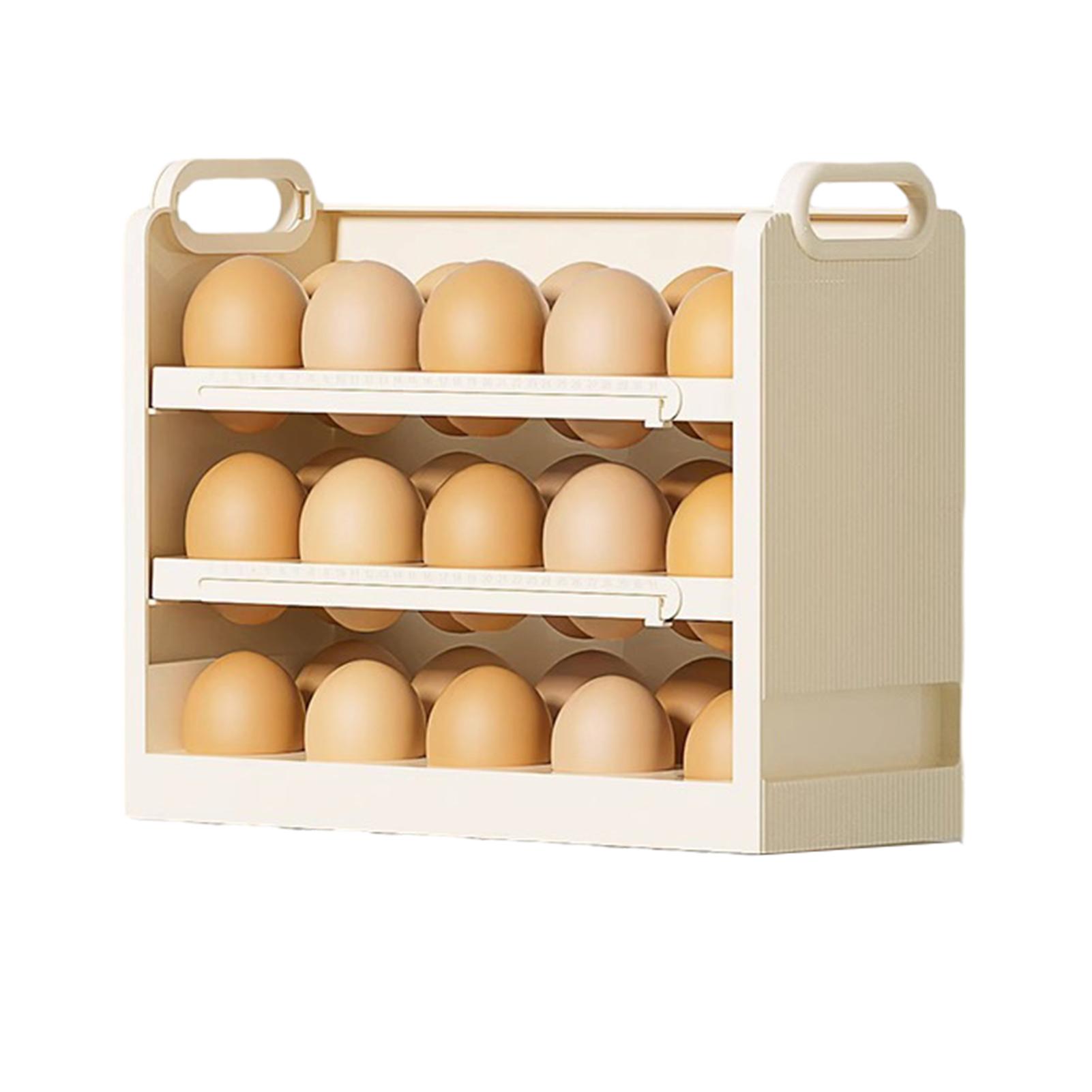 

Переворачивающаяся стойка для хранения яиц с 3-слойным многофункциональным устойчивым ящиком для хранения для столешниц