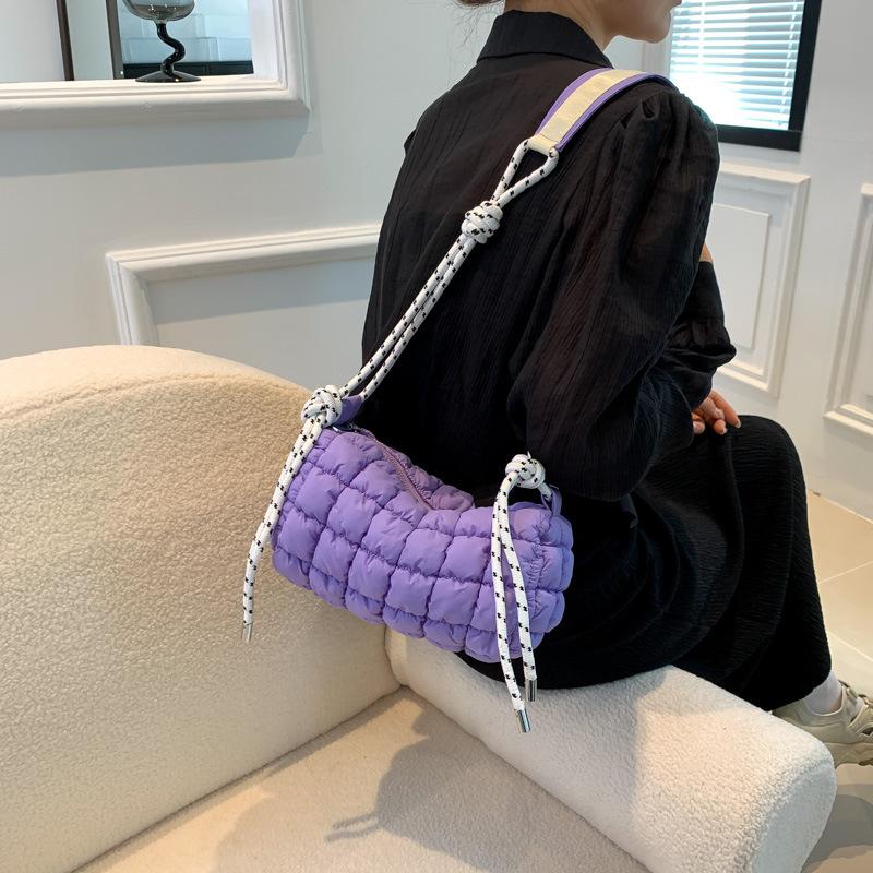 Cloud Pleated Bag Casual Personality One-shoulder Crossbody Bag Foreign Style Large Capacity Pillow Bag Down Cotton Commuter Bag Small Bag