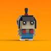 Anime Series Thief Master Cartoon Character Building Blocks MOC Brickheadz Daddy Square Head Assembly Model Puzzle Kids Toy Gift