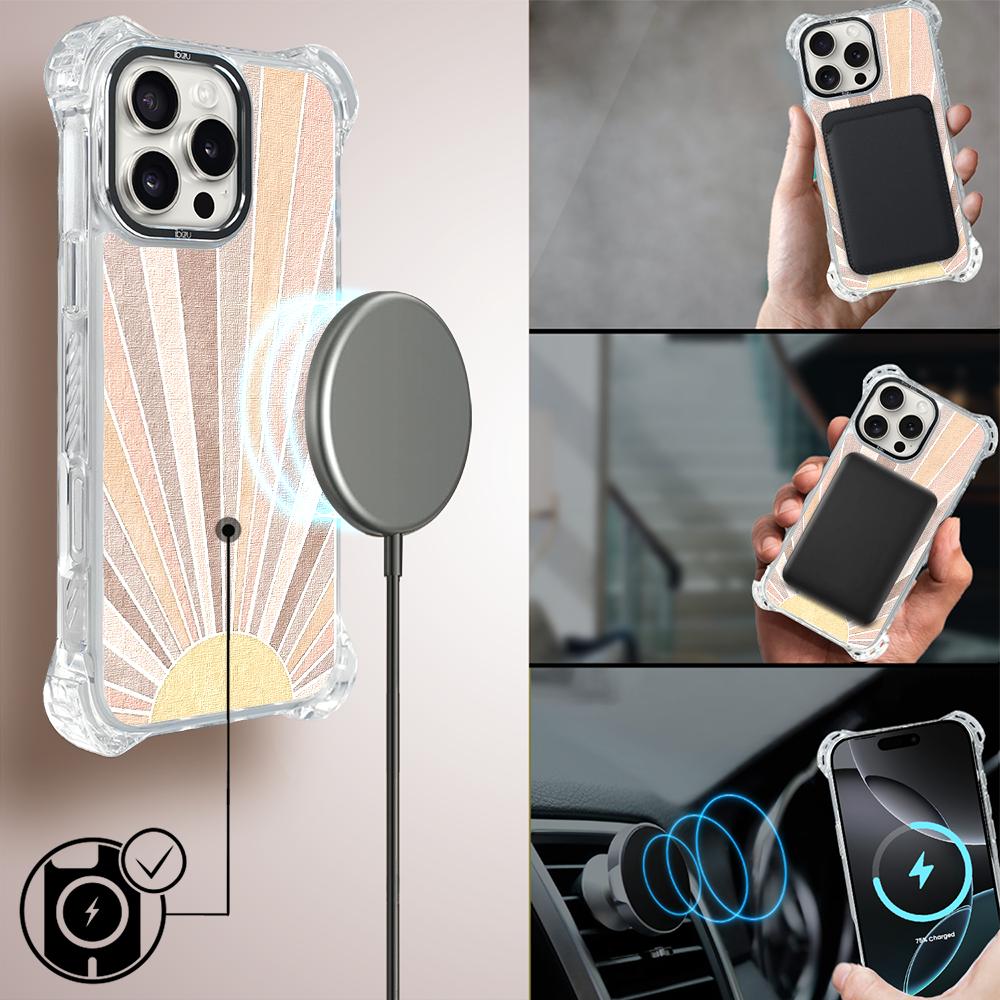 Etui Do Iphone 16 Pro Max Ibizu Dropguard Ultra Z Magsafe, Boho, Wschód Słońca