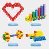 Plastic Hexagonal Building Blocks Large Particle Educational Puzzle Toys  Boys And Girls