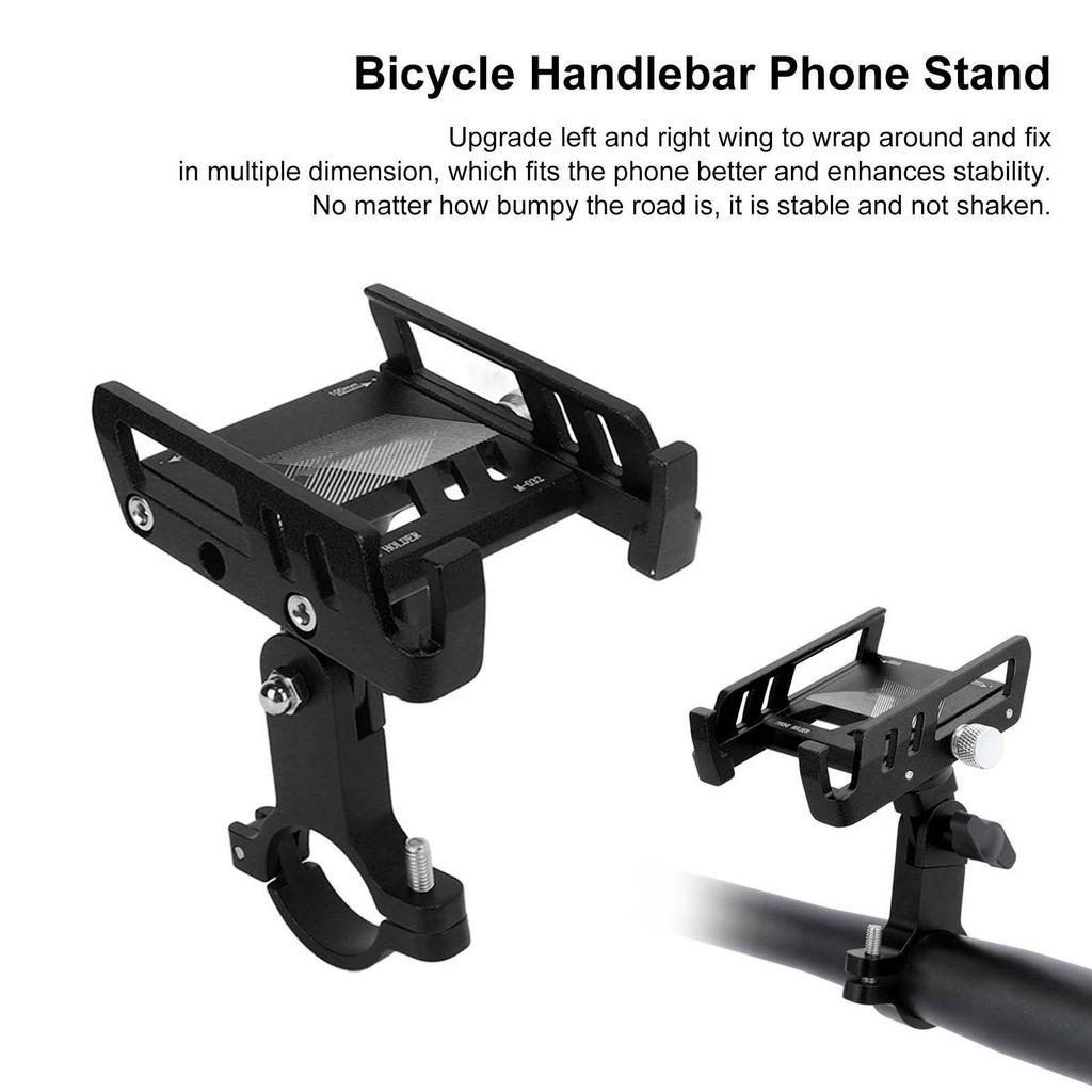 MEROCA Bike Cell Phone Holder Aluminum 360 Degrees  Rotation   Handlebar Phone Mount Stand for Mountain Bike Motorcycle