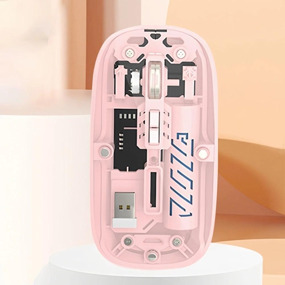 Transparent 2.4G Wireless Mouse Bluetooth Rechargeable Mouse Laptop Wireless Mouse PC